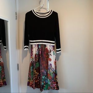 Maeve Flower/Knit Dress from Anthropologie